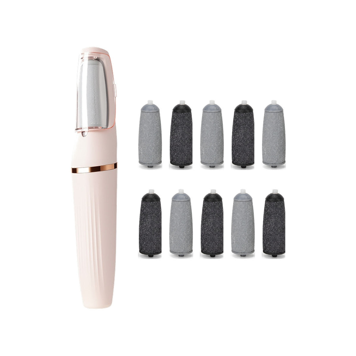 KYVÉRE Renew callus remover wand in Cherry Blossom with ten rollers